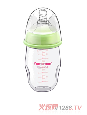 優秀媽咪可愛企鵝寬口徑玻璃奶瓶240ml