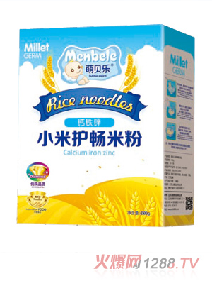 萌貝樂小米護暢米粉-鈣鐵鋅-盒裝
