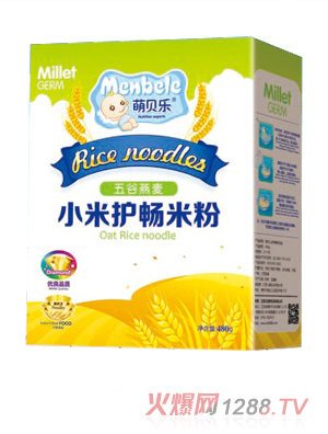 萌貝樂小米護暢米粉-五谷燕麥-盒裝