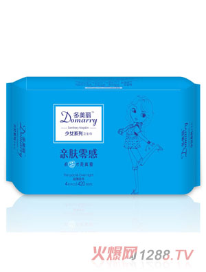 多美麗少女系列衛生巾4片-超薄夜用420mm