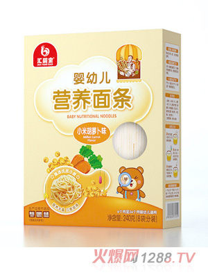 匯嬰寶嬰幼兒營養面條-小米胡蘿卜味