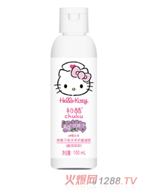 Hello Kitty初酷銀離子免洗手抗菌凝膠（植物萃?。?00ml