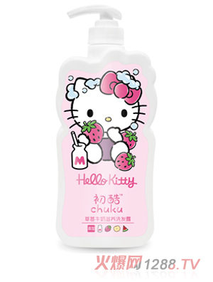 Hello Kitty初酷草莓牛奶滋養洗發露 400ml