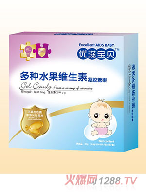 優滋寶貝多種水果維生素凝膠糖果