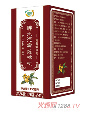 御輝胖大海蜜煉枇杷調制蜂蜜膏