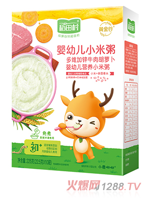 稻田村營養小米粥-牛肉胡蘿卜
