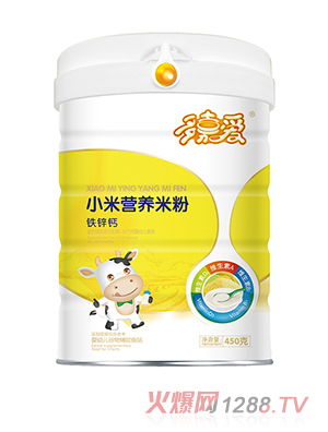 多嘉愛小米營養米粉聽裝 鐵鋅鈣