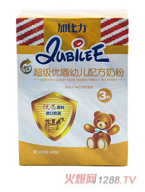 加比力超級優盾幼兒配方奶粉3段盒裝