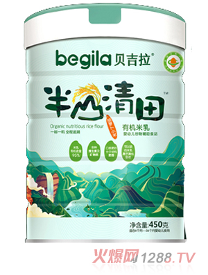 貝吉拉半山清田有機米乳 胡蘿卜小米 聽裝