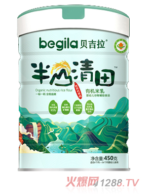 貝吉拉半山清田有機米乳 鐵鋅鈣核桃 聽裝