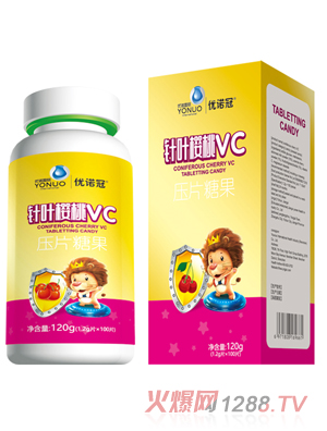 優諾冠針葉櫻桃VC壓片糖果