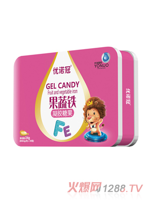 優諾冠果蔬鐵凝膠糖果