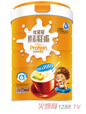 優諾冠DHA鈣鐵鋅酵素蛋白粉