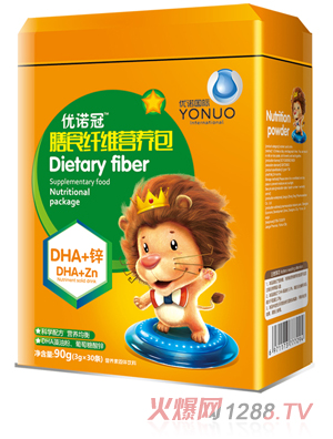 優諾冠膳食纖維營養包 DHA+鋅
