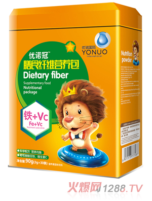 優諾冠膳食纖維營養包 鐵+VC