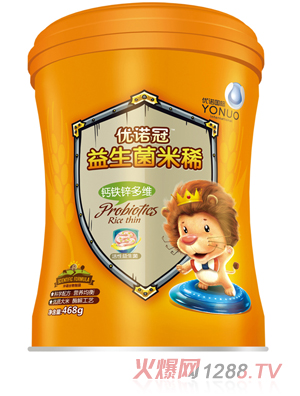 優諾冠益生菌米稀 鈣鐵鋅多維 聽裝