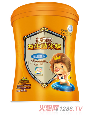 優諾冠益生菌米稀 淮山薏米 聽裝