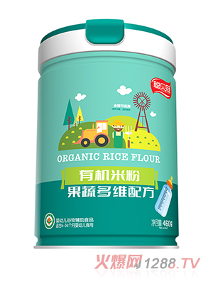 聰貝冠有機米粉-果蔬多維配方罐裝