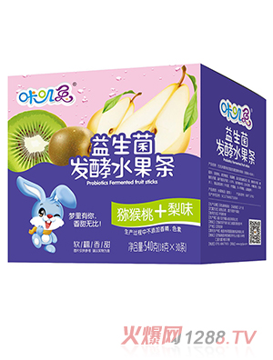 咔嘰兔益生菌發酵水果條 獼猴桃+梨味