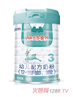 澳優能立多睿優幼兒配方奶粉（12-36月齡，3段）
