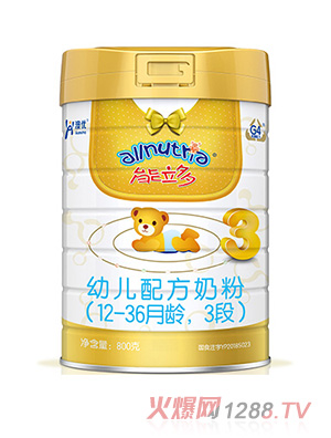 澳優能立多幼兒配方奶粉（12-36月齡，3段）