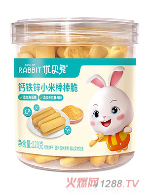優貝兔小米棒棒脆-鈣鐵鋅