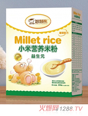 智慧熊益生元小米營養米粉 盒裝