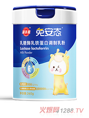 潘多星免安態乳糖酶乳鐵蛋白調制乳粉260g